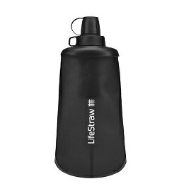 [ LifeStraw ] Peak頂峰軟式水瓶組650ml深灰 / 過濾水瓶 可折疊擠壓 / 00402145