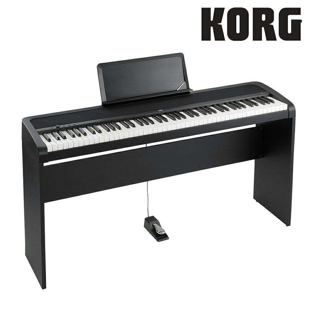 非凡樂器 / KORG Digital Piano 輕巧簡約88鍵電鋼琴套組 B1ST黑色款 / 公司貨保固🌹🌹