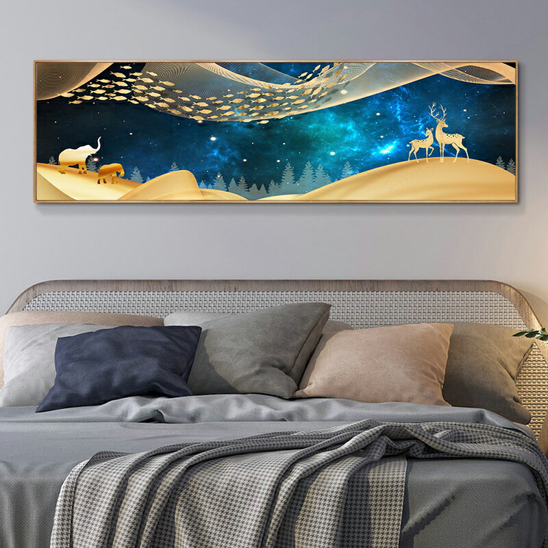 5D新款貼鉆十字繡磚石繡臥室床頭星空風景抽象鉆石畫滿鉆現代簡約
