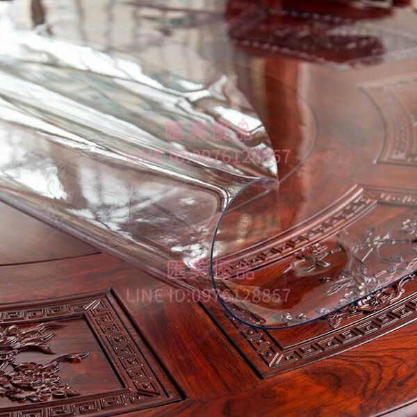 軟玻璃PVC圓桌布防水防油防燙免洗臺布圓形透明tpu餐桌墊桌面家用【聚寶屋】