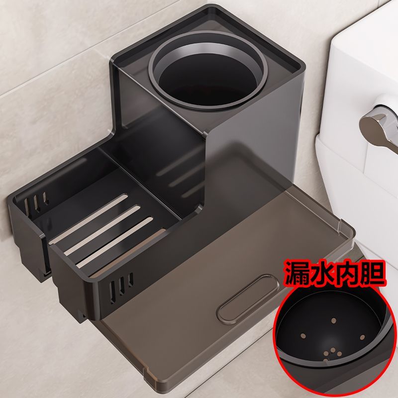 輕奢款馬桶刷壁掛式置物架家用無死角廁所衛生間落地放置潔廁刷子