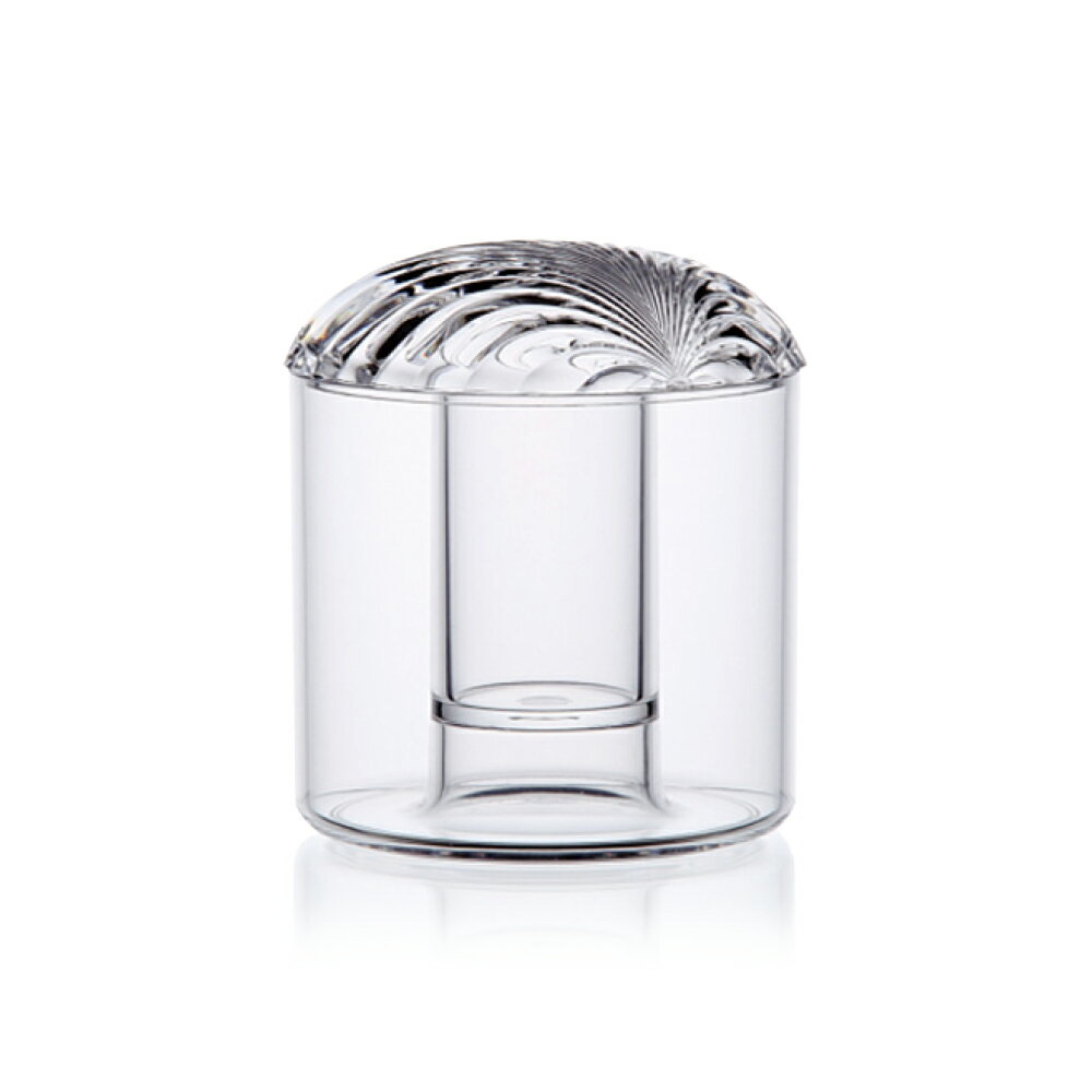 貝殼紋雙層壓克力收納罐-透明 #5959