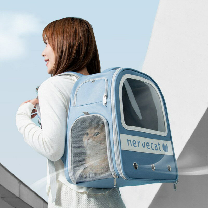 【優選百貨】果凍貓包外出便攜大容量狗狗外出背包太空艙貓咪外帶寵物雙背背包