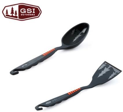 【【蘋果戶外】】GSI 美國 74130 Pack Spoon 湯勺 +Spatula 煎鏟 組合 不傷鍋具 登山.露營.野營.野炊.居家