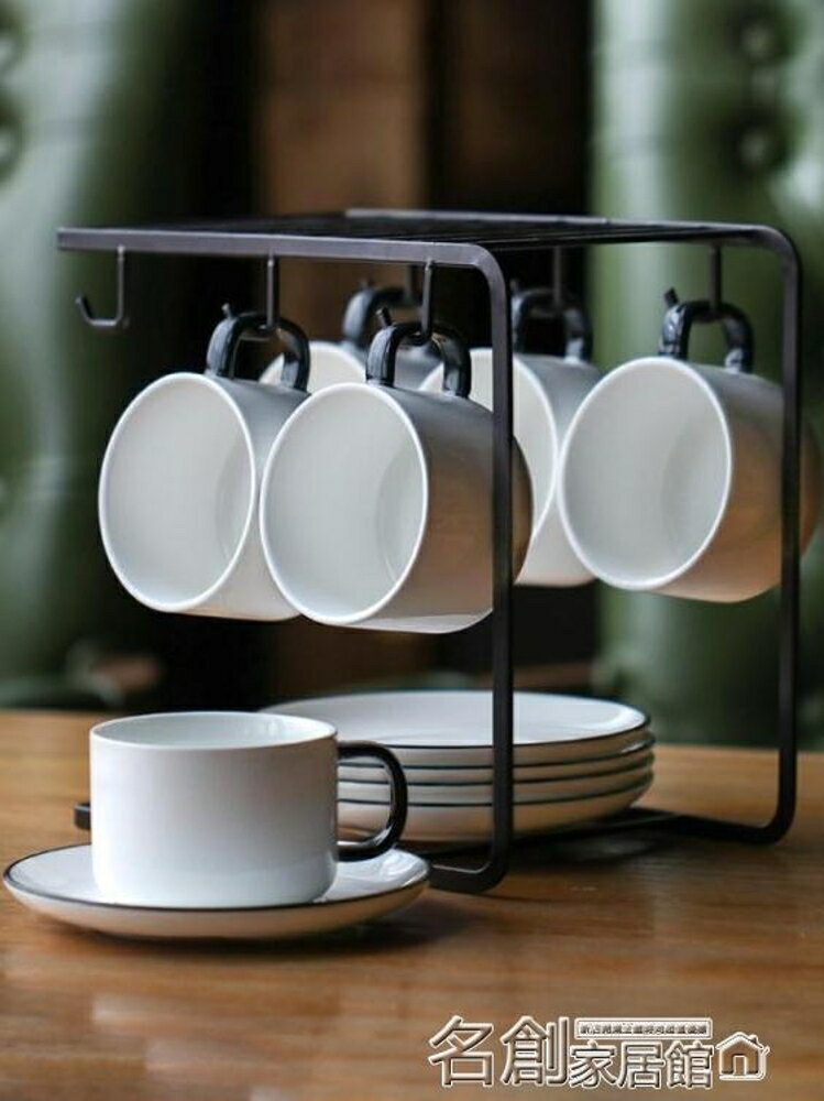 水壺套裝 歐式咖啡杯套裝 整套簡約下午茶茶具骨瓷咖啡套具6件套家用創意 名創家居館DF