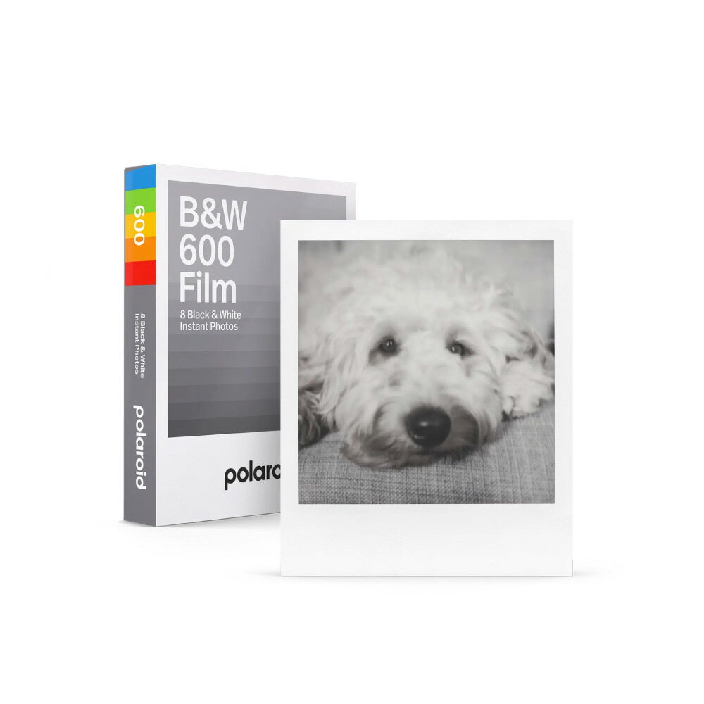 Polaroid 寶麗來 600型 黑白色白框相紙 8張入 / 盒 D6F2