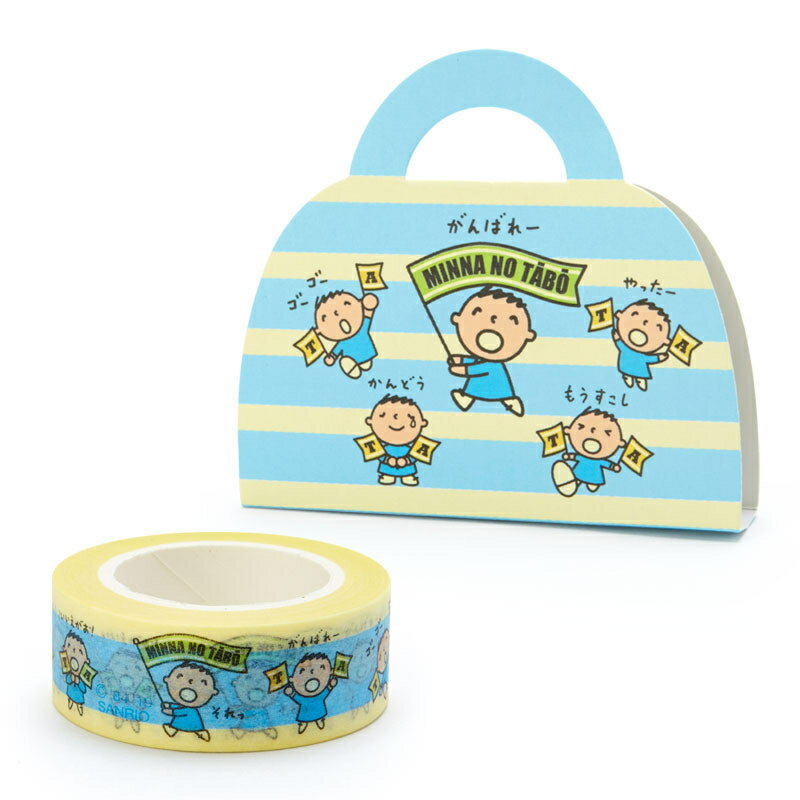 【震撼精品百貨】大寶/大口仔 Minna No Tabo Sanrio 大寶紙膠帶-藍#29253 震撼日式精品百貨