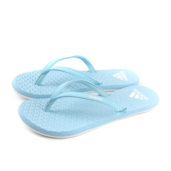 adidas EEZAY FLIP FLOP 夾腳拖 人字拖 粉藍色 女鞋 CG3362 no580