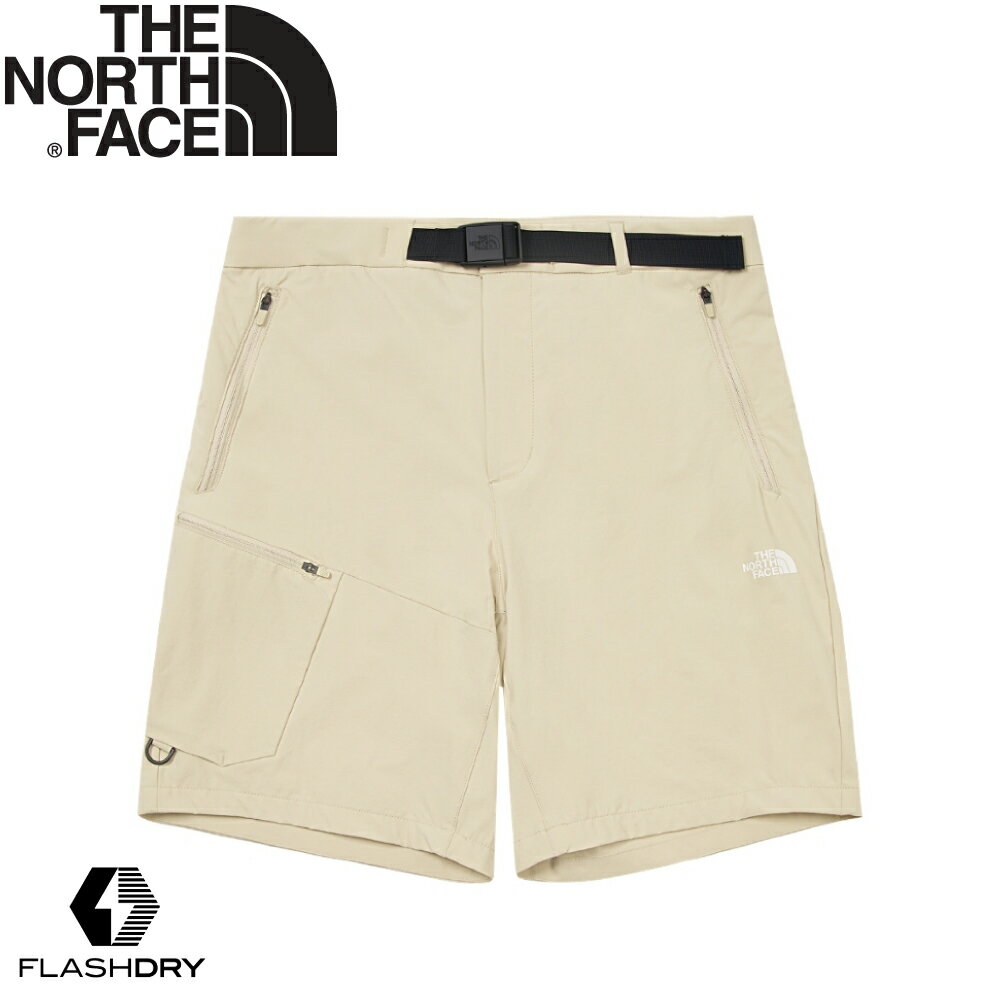 【The North Face 男 涼感透氣休閒短褲《礫石沙》】87W4/吸濕排汗休閒短褲/工作褲/五分褲/運動褲