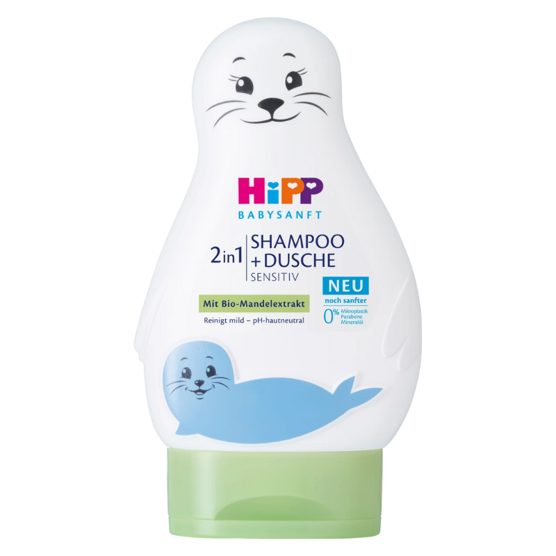 德國 Hipp 喜寶 嬰兒溫和二合一洗髮沐浴露 200ml 洗髮 沐浴 溫和 清潔 保濕 附發票【心心哈德】現貨 全館499超取免運｜全場下殺★滿額再享折扣