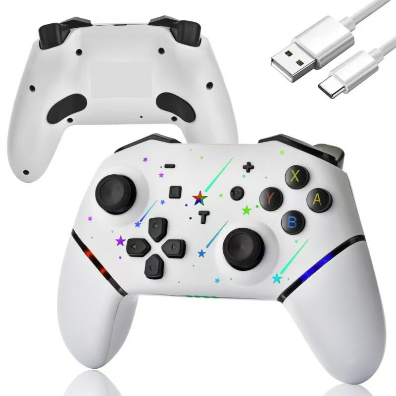 Switch Pro六軸雙震動 私模藍芽手把 宏定義 支援NS主機 PC電腦 無線遊戲手柄 連發 體感 電競必備