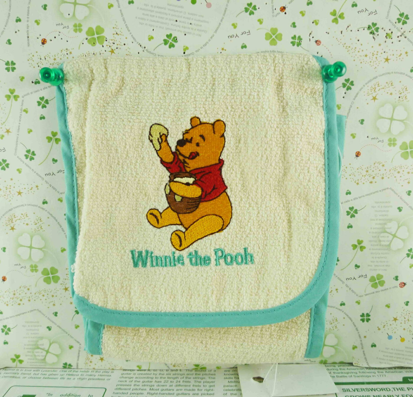 【震撼精品百貨】Winnie the Pooh 小熊維尼 捲筒面紙套-藍邊 震撼日式精品百貨