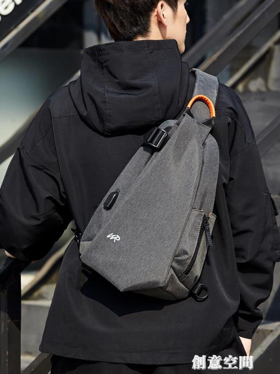肩背包 斜挎包男潮牌胸包ins街頭跨包包休閒多功能小背包斜背單肩男士包 限時88折 1