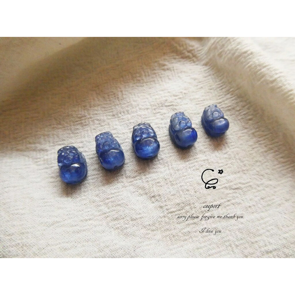 藍晶石-貔貅 221231/藍晶石/水晶飾品/ [晶晶工坊-love2hm]