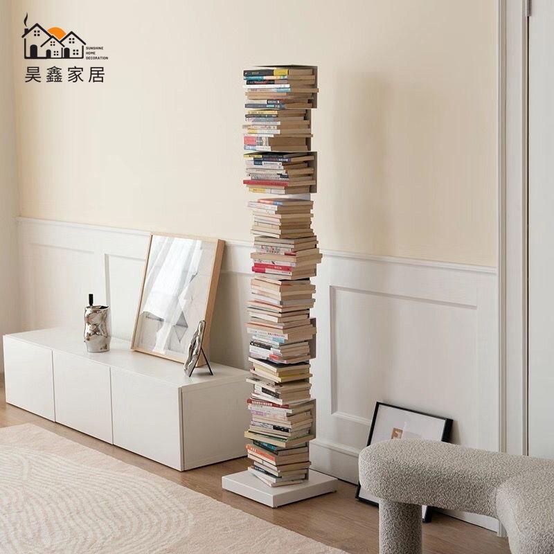 特惠/免運 書架 隱形書架 落地置物架 北歐隱形書架落地書櫃靠墻客廳書房轉角收納創意窄小型多層置物架工廠現貨 售後保障 全館折扣 m543