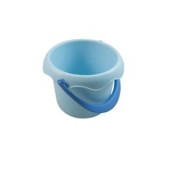 【淘氣寶寶】日本 Toyroyal 樂雅 Flex系列 沙灘戲水玩具 -mini 水桶2164 (棉花糖藍)