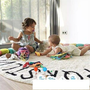 英文字母圓形地毯兒童房地毯26個北歐風防滑裝飾