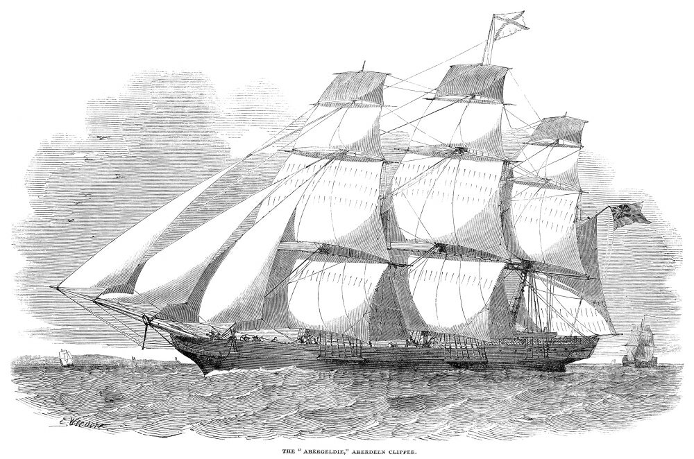 Posterazzi: Clipper Ship 1851 Nthe Abergeldie A British Clipper Ship ...