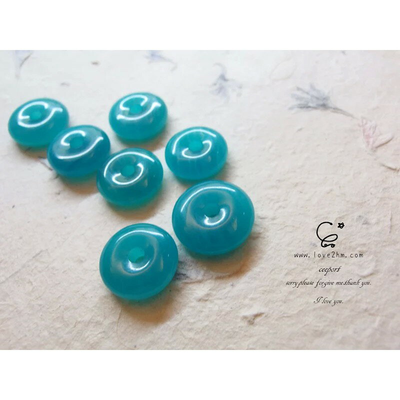 天河石-平安扣/鈦晶/水晶飾品/ [晶晶工坊-love2hm]