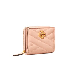 限定★TORY BURCH KIRA雙折拉鏈短夾(黑/粉/駝/綠/黃)