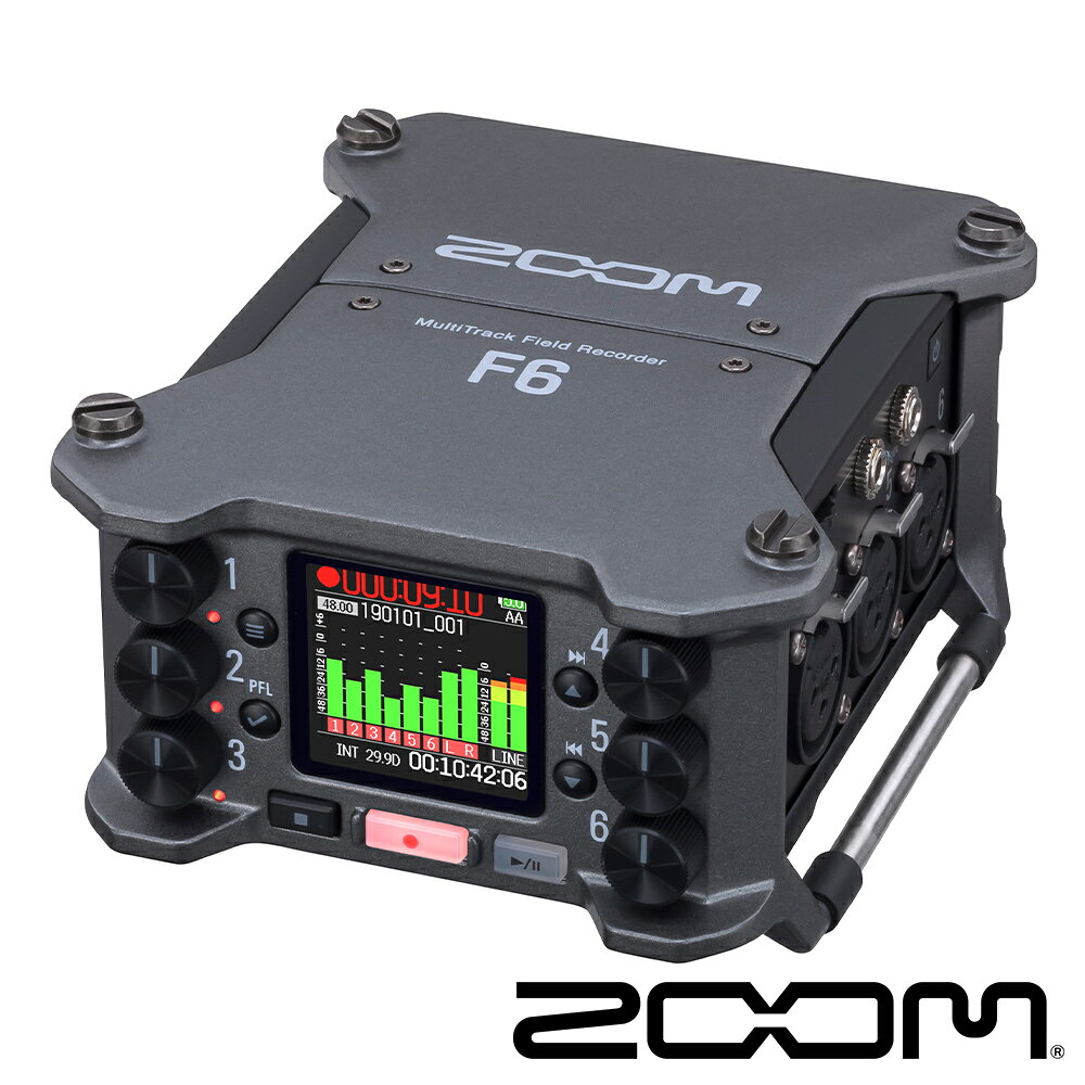 限時★.. ZOOM F6 六入14軌錄音機 可攜式多軌錄音座 XLR SDXC 正成公司貨【夏日限時 全館點數5倍送】