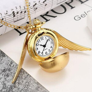 懷錶 復古懷表項鏈金色飛賊懷表魔幻飾品精致禮物哈利波特周邊