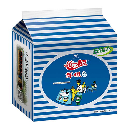 統一鮮蝦麵*60入(箱)【愛買】