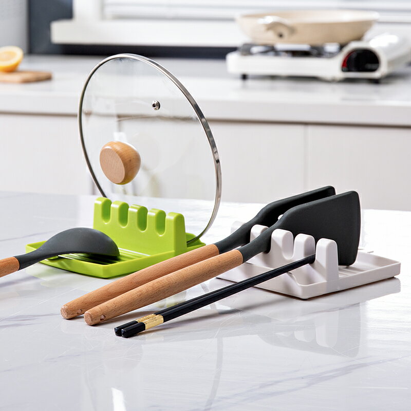 創意鍋鏟架家用湯勺托筷子墊收納架多功能立式臺面廚房鍋蓋置物架