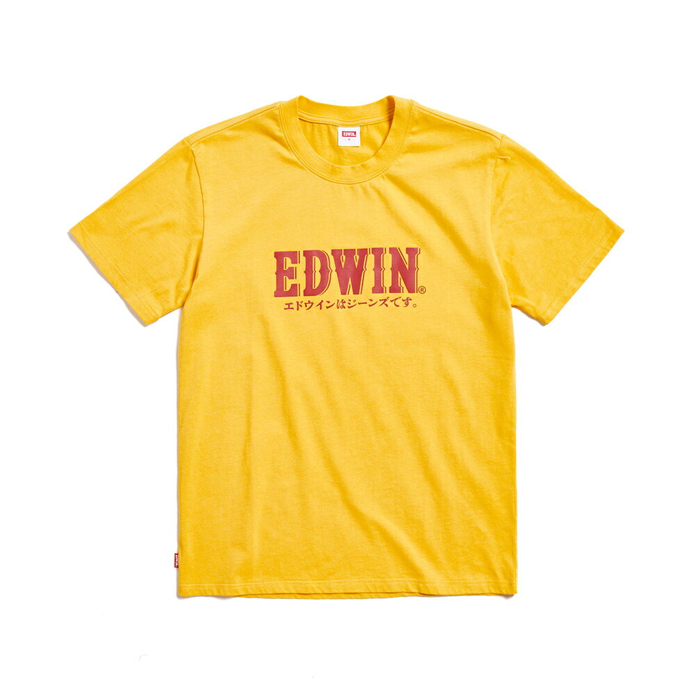 EDWIN 男款 復古LOGO短袖T恤 (黃色) #狂降5折 1