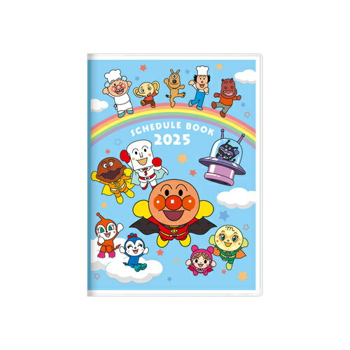 【震撼精品百貨】2025年 掛曆/年曆/手帳~麵包超人_Anpanman~ 麵包超人 2025 B6年曆手帳本-彩虹*76043