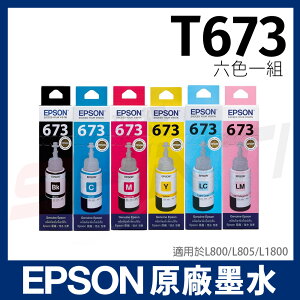 EPSON T673 原廠盒裝(六色)填充墨水 T6731 T6732 T6733 T6734 T6735 T6736