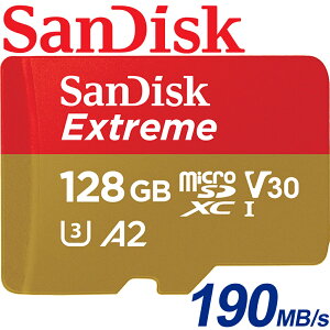 【公司貨】SanDisk 128GB Extreme microSDXC TF U3 UHS-I A2 V30 記憶卡