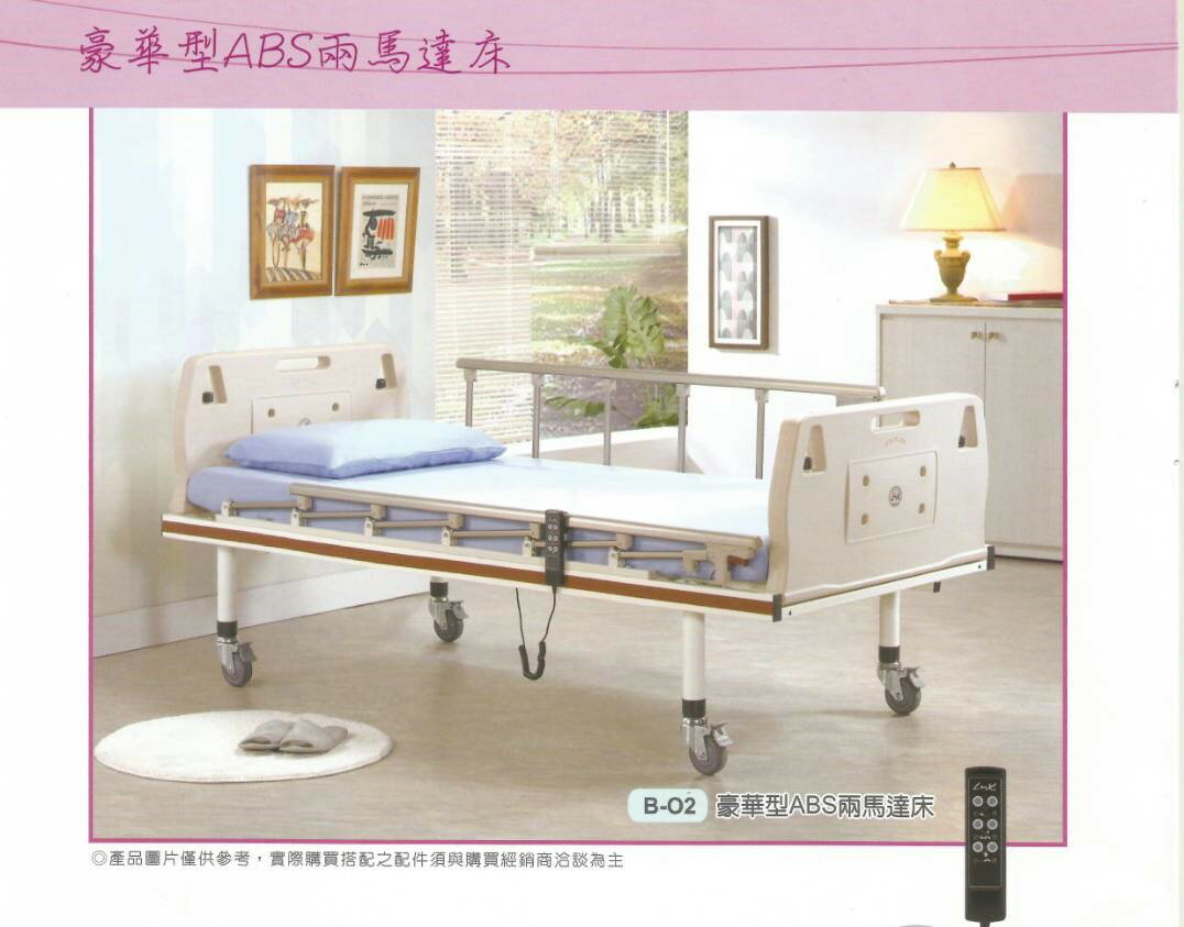 【免運送好禮】立新兩馬達病床 B-02 電動護理床 雙馬達 醫療床 居家用照顧床 Hospital bed