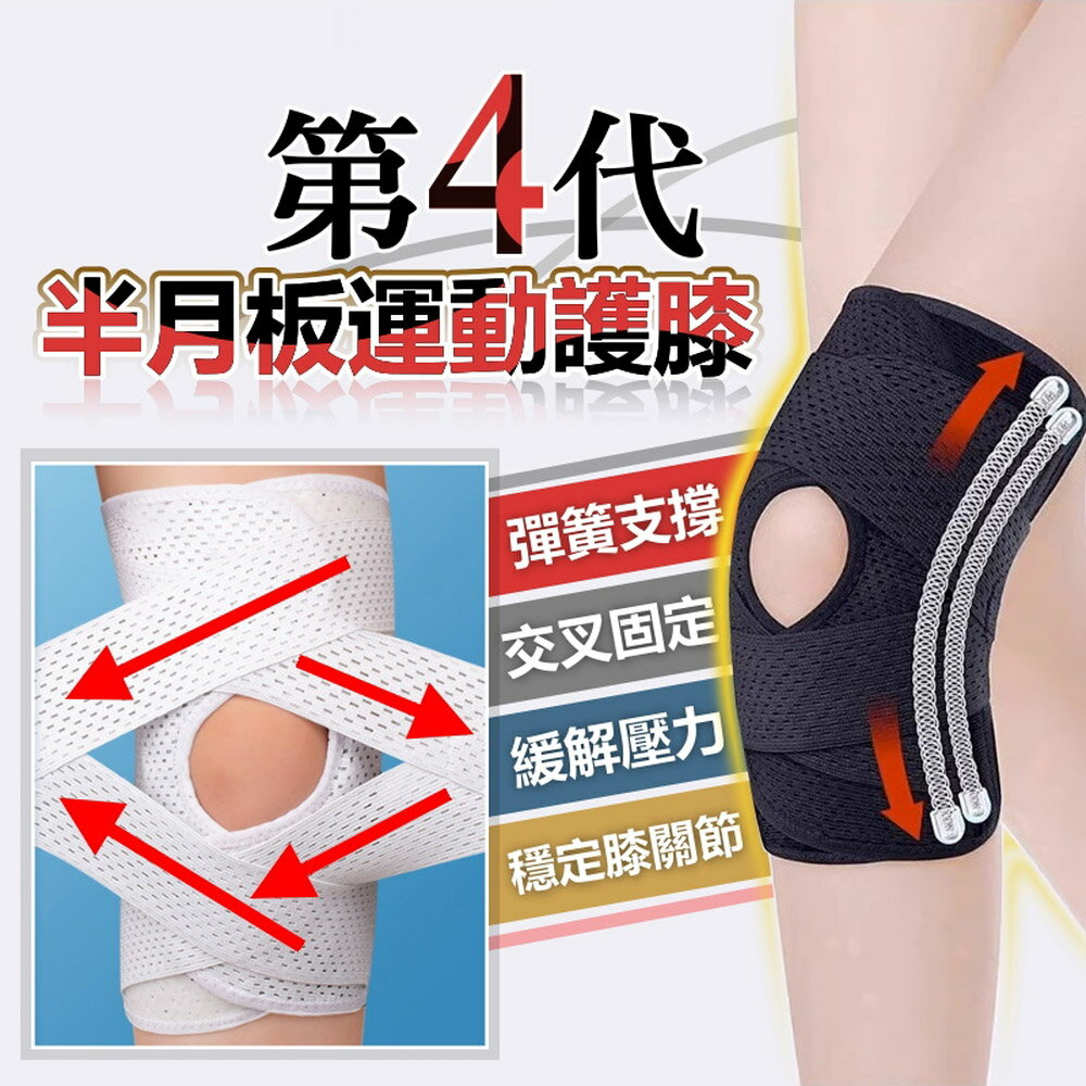 [現貨]四代半月板護膝 日本半月板護膝 輕薄護膝 運動護膝 關節膝蓋保護 日本透氣護膝 第四代半月板運動護膝