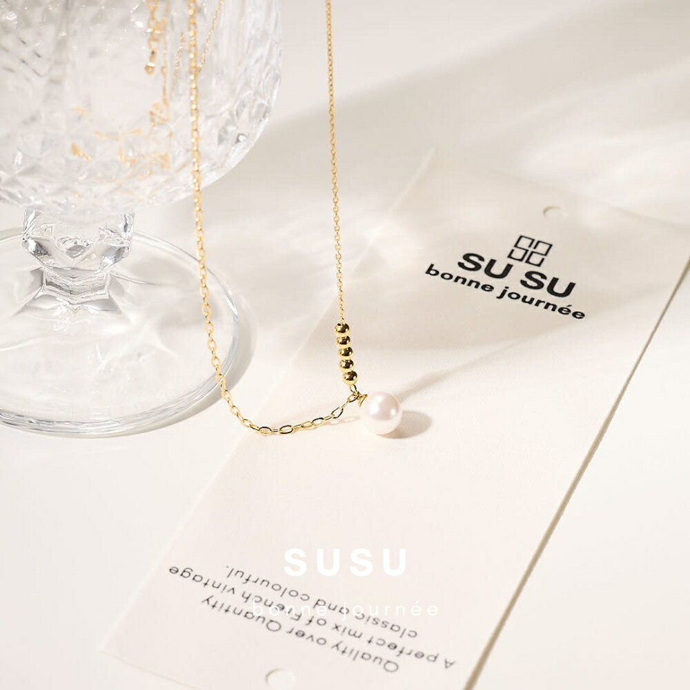 SU SU︱珠珠珍珠項鍊❤️事業 招財 人緣 工作 健康 紓壓 水晶 飾品 耳環 項鍊 手鍊 現貨 穿搭 百搭 時尚 3
