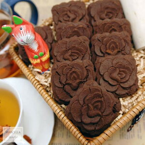 【瑪莎拉手工餅乾】可可黑玫瑰手工餅乾｜手工餅乾 巧克力餅乾 可可餅乾 | 日式包(120g)