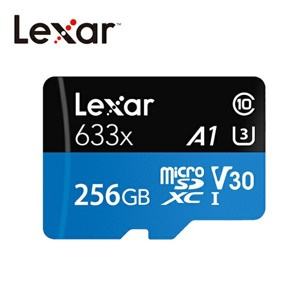 Lexar® 256GB High-Performance 633x microSDXC™ UHS-I (A1)(V30)記憶卡 【APP下單點數 加倍】