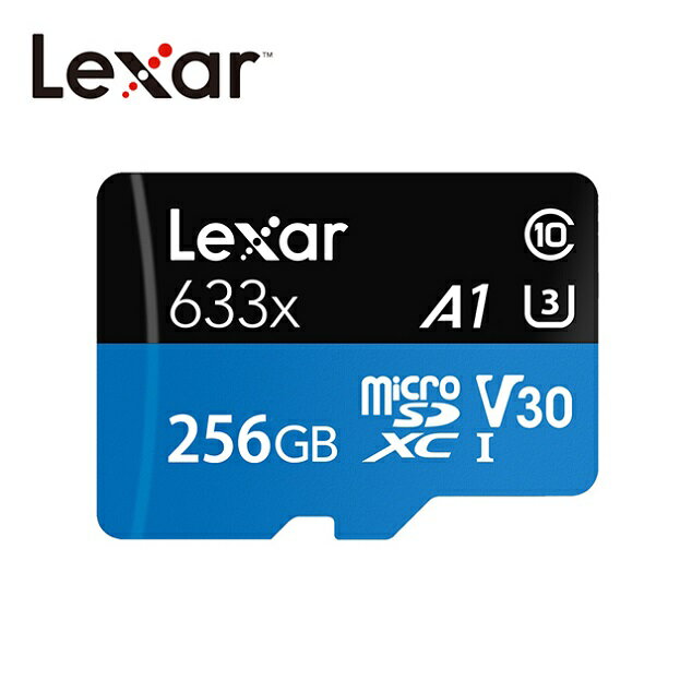 Lexar® 256GB High-Performance 633x microSDXC™ UHS-I (A1)(V30)記憶卡