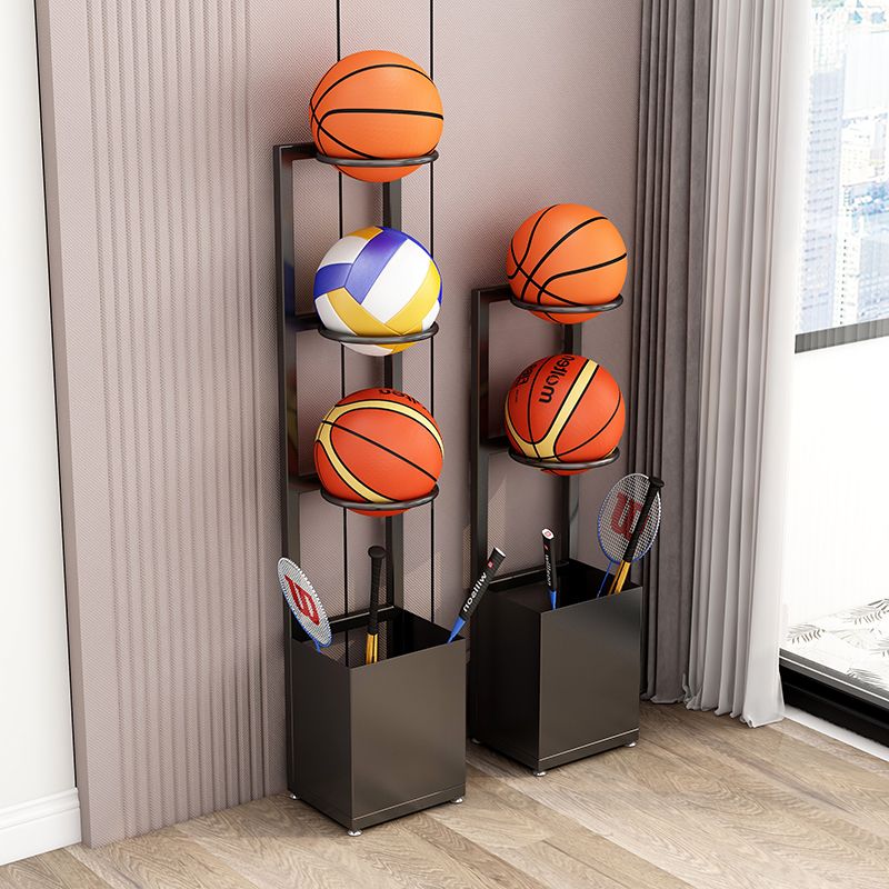 【免運】開發票 美雅閣| 籃球足球收納架框靠墻家用室內運動器材置物架球拍擺放架乒乓球架