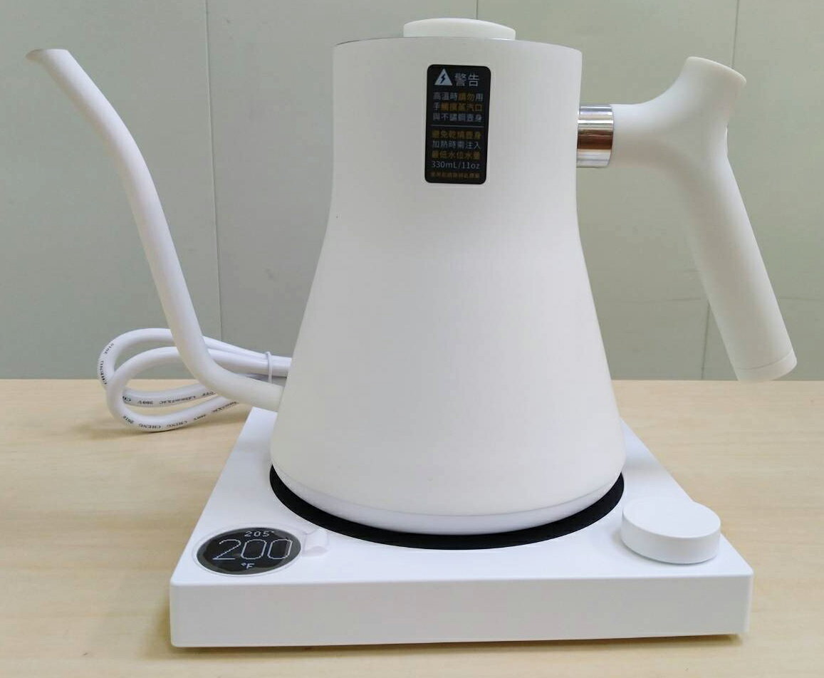 FELLOW STAGG EKG 600 電子溫控壺 職人冠軍參賽御用手沖壺-600ml (白色)贈優質曼特寧1磅