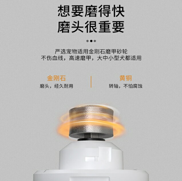 USB充電款寵物磨甲器 寵物電動磨甲器 狗狗貓咪指甲剪指甲刀磨指甲 大型犬貓指甲鉗 4