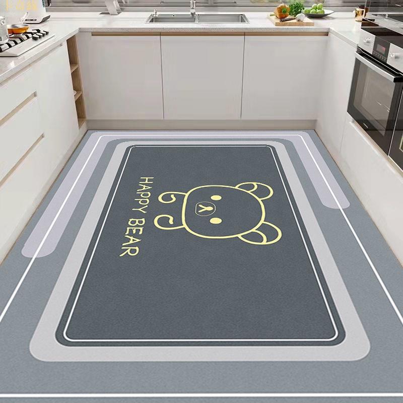 廚房地墊 防滑防油地毯 吸水可擦水洗家用腳墊 專用新款北歐簡約 可訂製