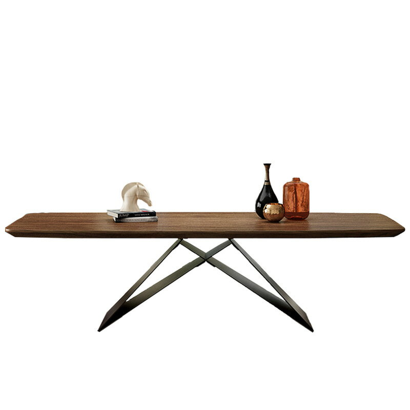 【免運】美雅閣| 意式極簡餐桌 北歐現代長方形吃飯桌家用簡約設計師2米實木餐臺