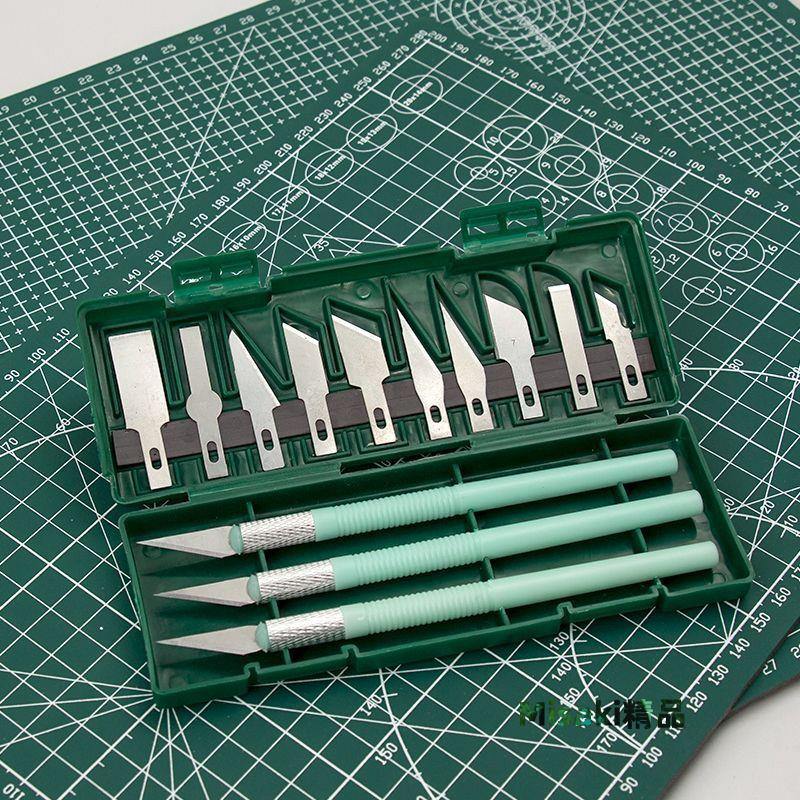 模型刀雕刻工具全套鋁合金刻刀13件雕刻刀剪紙雕花小刀套裝美工刀 Misaki精品