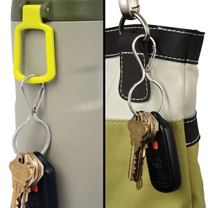 美國奈愛 NiteIze葫蘆型不銹鋼帶鎖鑰匙扣 鑰匙圈掛扣管家便攜EDC