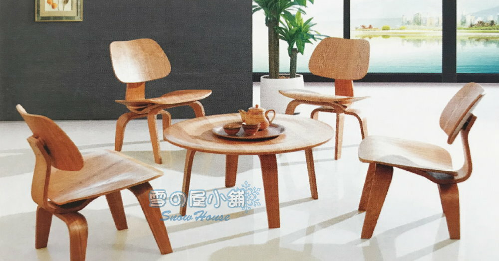 ╭☆雪之屋居家生活館☆╯C-95實木造型椅+JT-930造型桌(一桌四椅)R1149-01