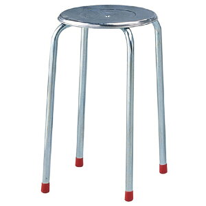【 IS空間美學 】四角白鐵圓椅 (2023B-345-18) 餐桌椅/餐椅/餐廳椅