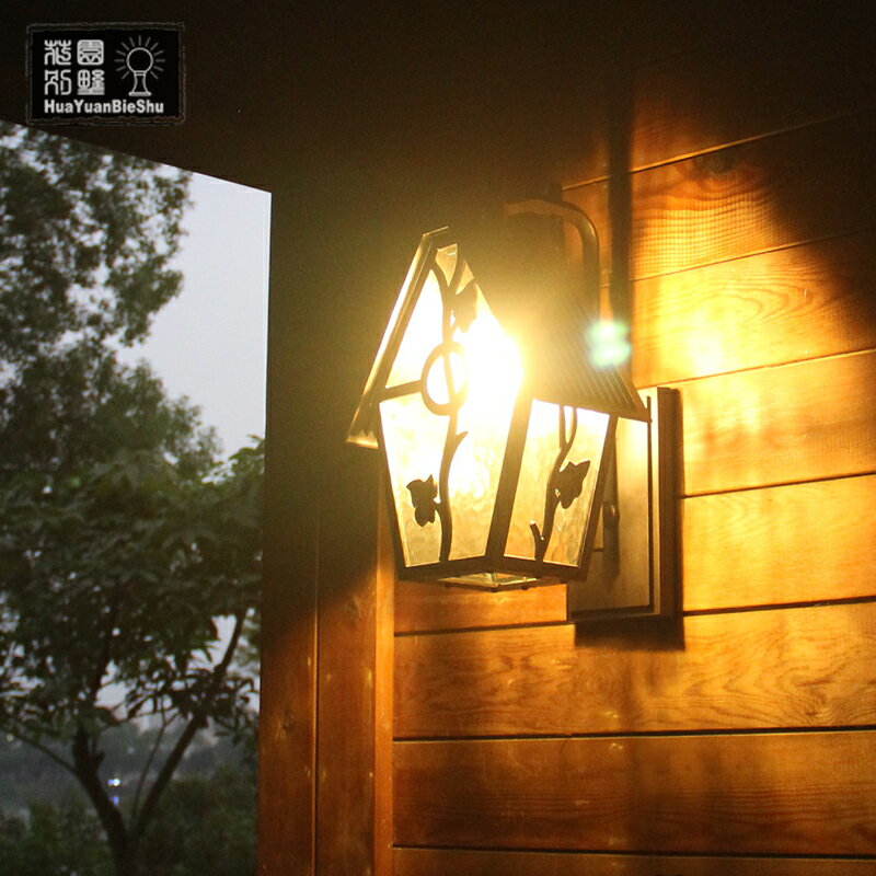 復古室外壁燈歐式防水戶外燈具過道庭院燈美式陽臺房子外墻露臺燈