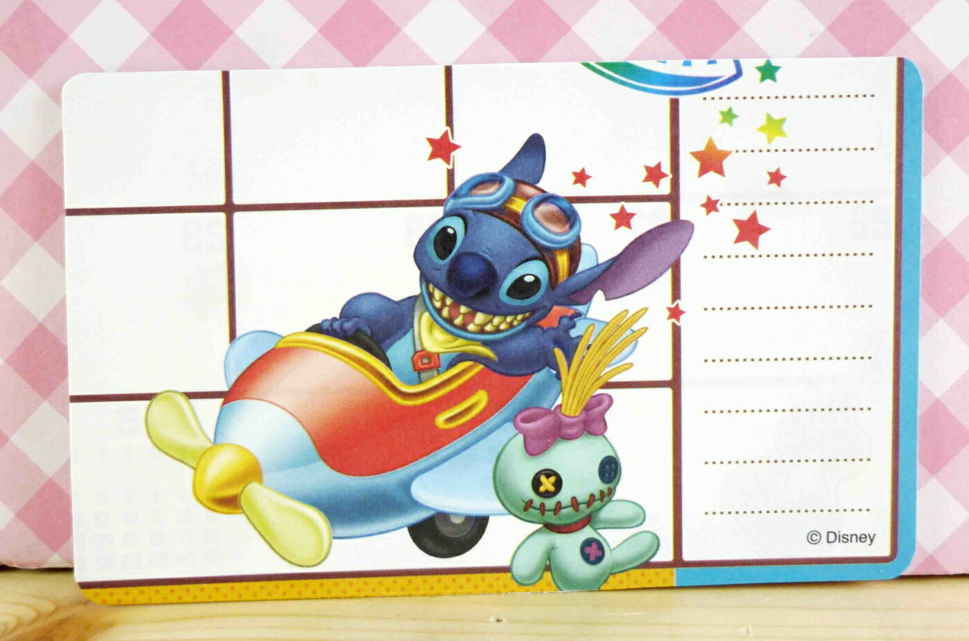 【震撼精品百貨】Stitch 星際寶貝史迪奇 卡片-飛機 震撼日式精品百貨