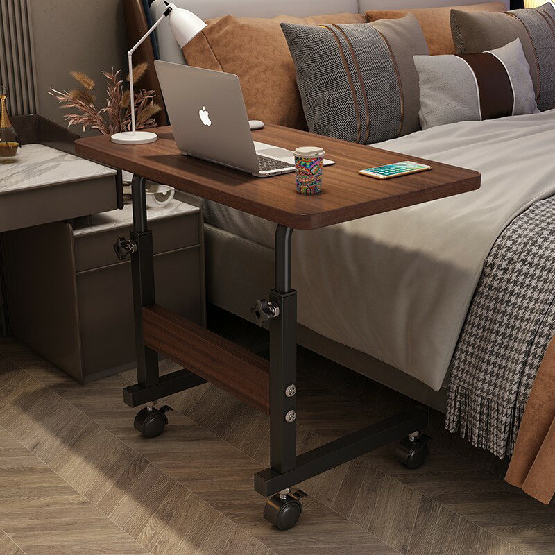 北歐簡約床邊桌可移動小桌子臥室家用學生簡易書桌升降日系電腦桌